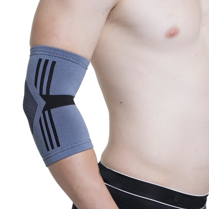 Orteza elastică pentru cot Zâna Casei M/L, compresie moderată, material respirabil, 28x36cm