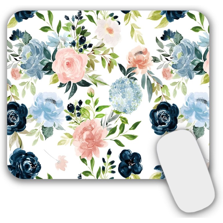 Mousepad Gaming si Office, 24x20x0.3 cm, Suprafata Neteda, Baza Anti-Alunecare