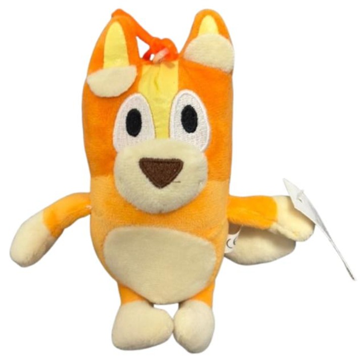 Плюшена фигурка Bluey Bingo с ключодържател, 17 см, кафява