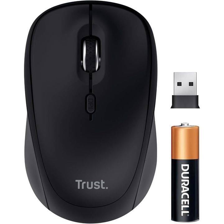 Mouse Wireless Bluetooth + 2.4 GHz Yuki, Multi-Dispozitiv, Silentios