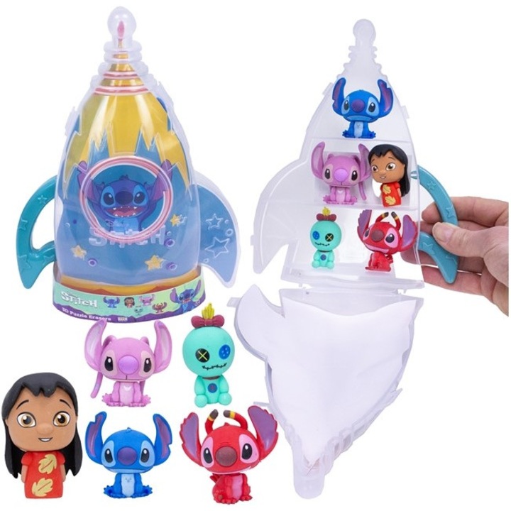 Disney Lilo & Stitch figura 5 darabos készlet, szállítódoboz, többszínű, 3 év feletti gyermekeknek