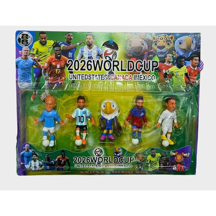 Set 5 figurine fotbal pentru băieți