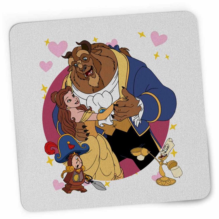 Mousepad Frumoasa si Bestia Vals, 21x19cm