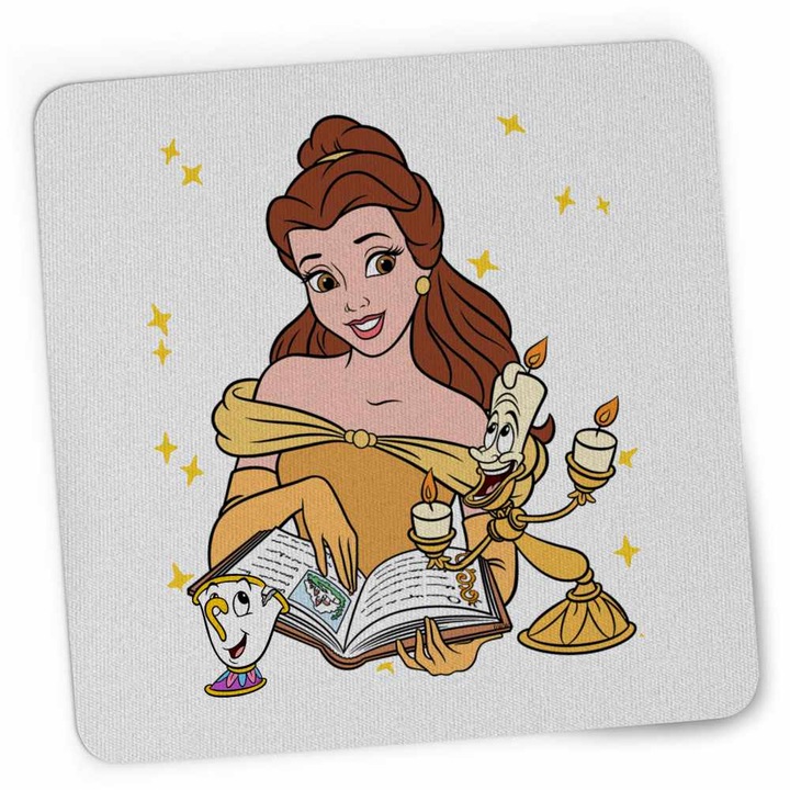 Mousepad Frumoasa si Bestia Lumanar, 21x19cm