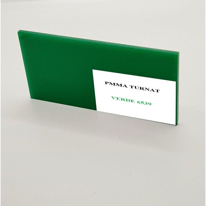 Placa decorativă MoftX PMMA turnată verde lucioasă, 2050x3050mm, 3mm