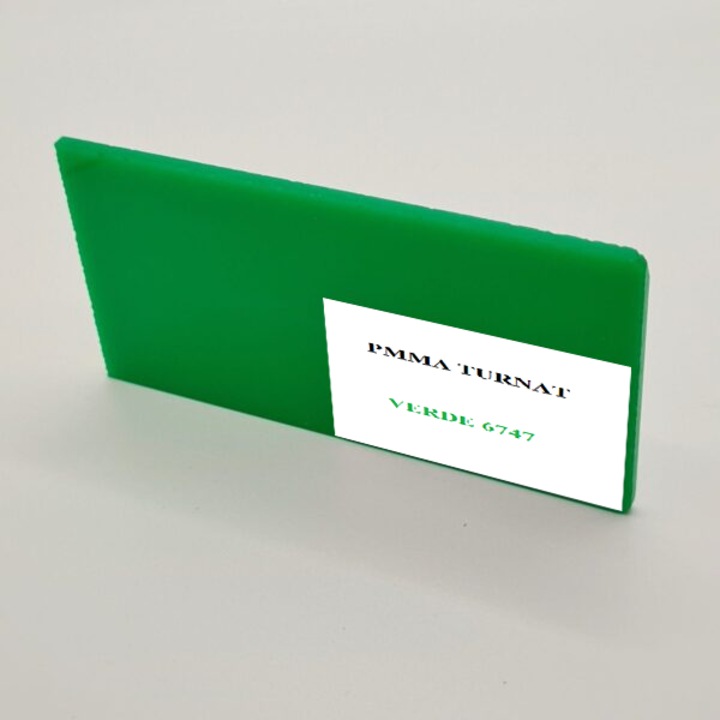 Placă decorativă MoftX, PMMA turnată, lucioasă, verde 6747, 2050x3050mm, 3mm