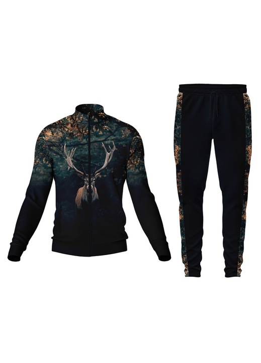 Trening barbati Cerb 5, bluza cu fermoar, multicolor XS INTL