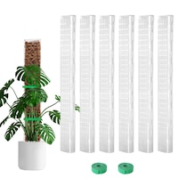 Stalp de muschi pentru plante cataratoare, Dnntunk, 6 buc, 24 inch, plastic, semisferic