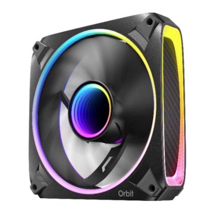 Set ventilatoare Antec Orbit, 3 x 120mm, 200-2000rpm, aRGB Negru