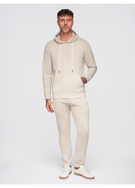 Комплект спортен екип суичър и джогъри OMBRE Z120, Светлосив, L