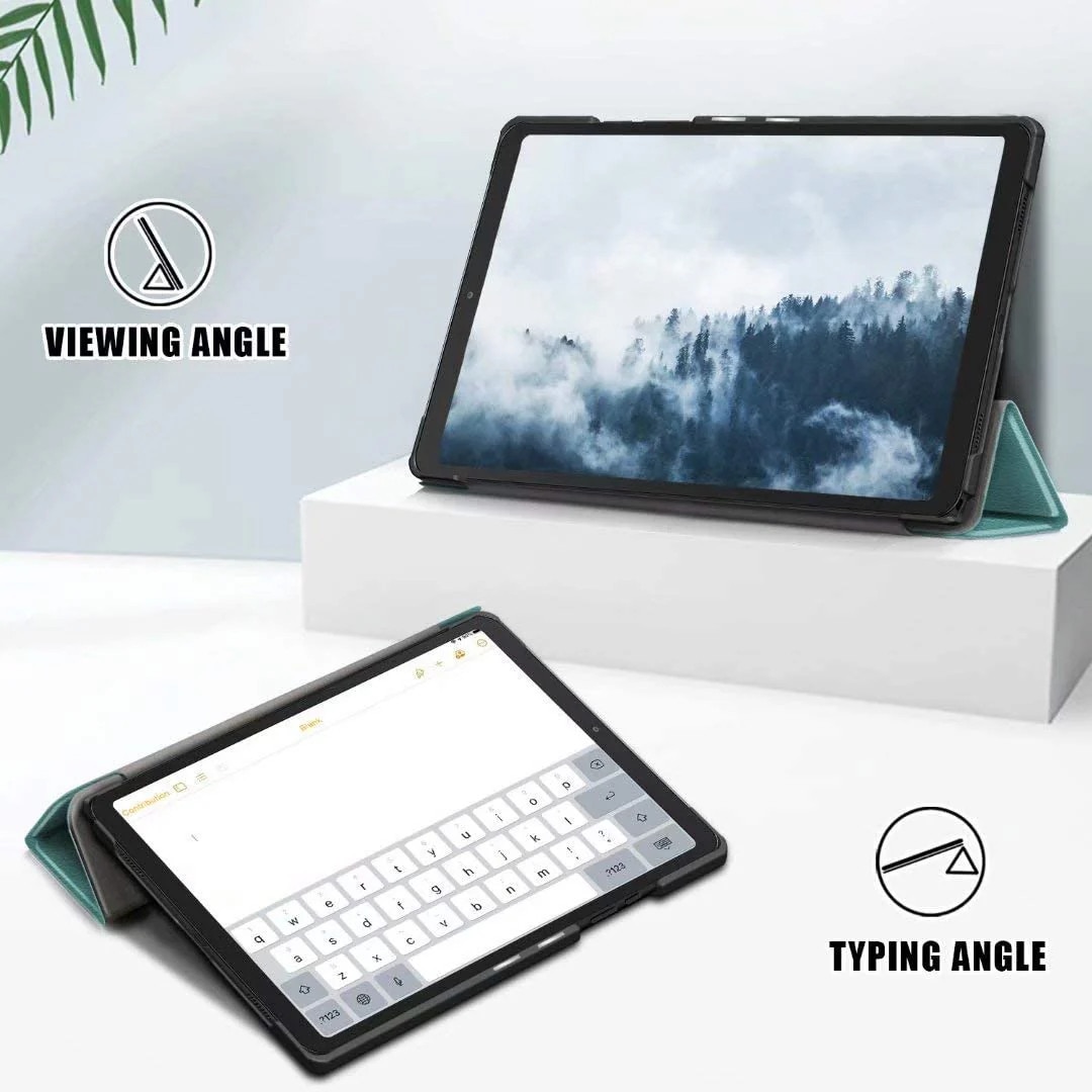 Husă tabletă Sigloo, Slim, Trifold, Verde, pentru Samsung Galaxy Tab S10 Plus 12.4"
