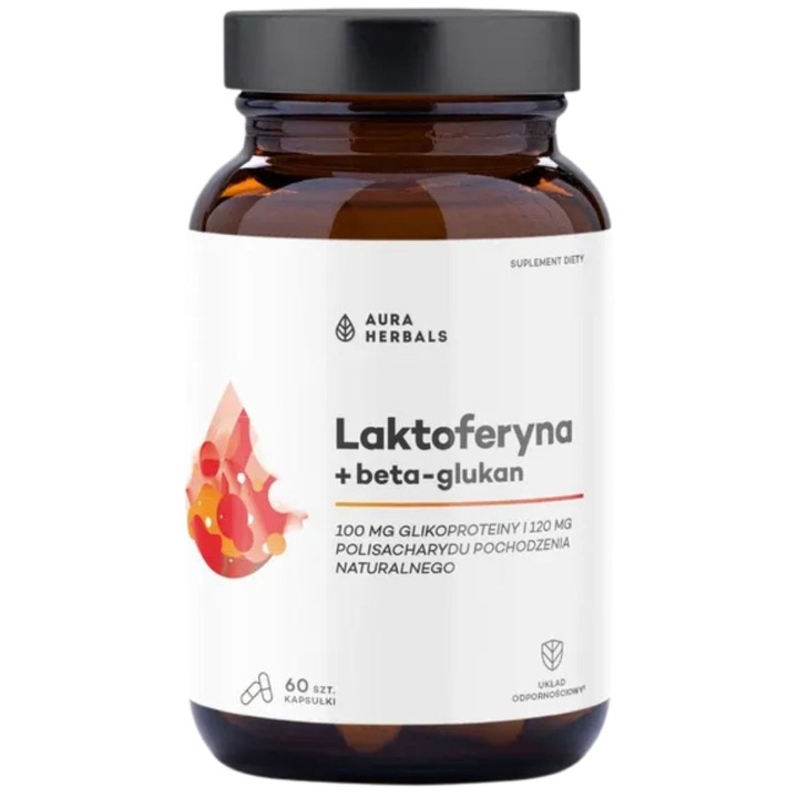 Aura Herbals Lactoferina + beta-glucan – 60 capsule