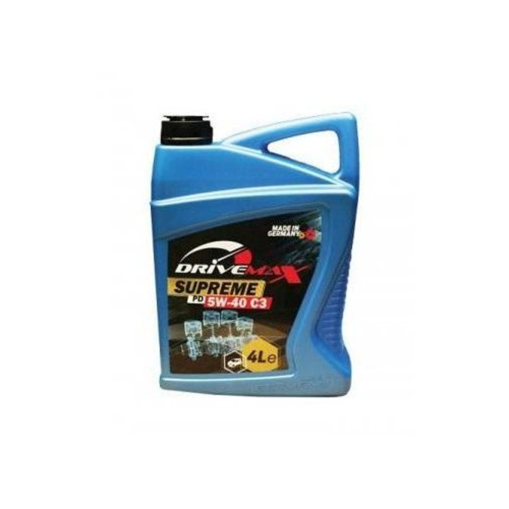 Ulei motor, semi-sintetic, Drivemax Supreme PD C3 5W40, 4 litri, pentru protecție și performanță optimă