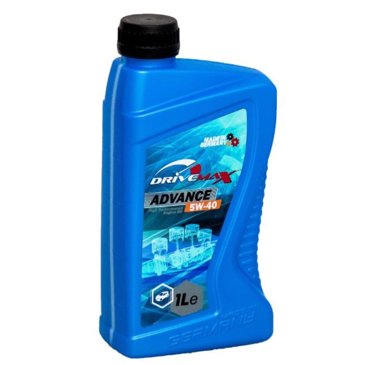 Ulei motor semi-sintetic Drivemax Advance 5W40, 1 litru, compatibil cu motoare pe benzină și diesel