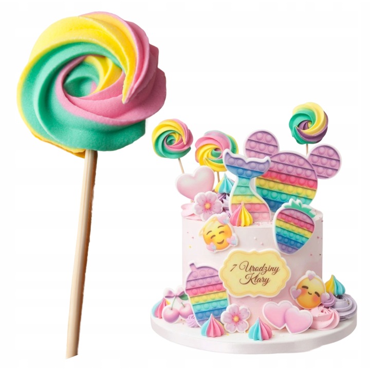 Acadea Bezea Pentru Decor, Slodka Fanaberia, Design Atractiv, Multicolor, Accesorii Patiserie, Ornamente Tort Copii, Decoratiuni Petrecere Aniversara, Calitate Superioara, Usor De Aplicat Pe Desert, Design Atractiv Si Vesel, Accesorii Cofetarie