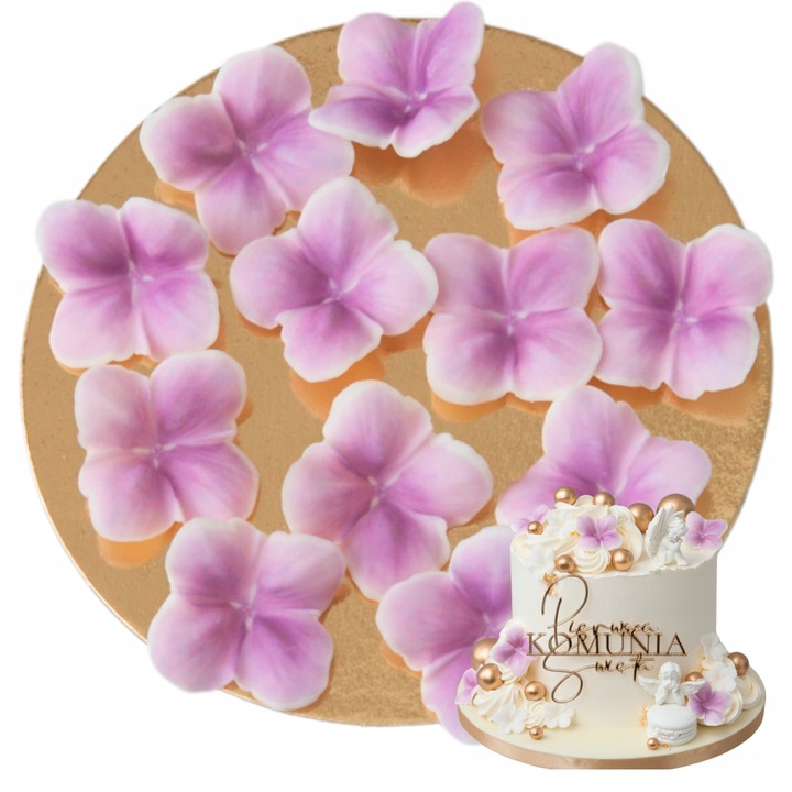 Flori Decorative Comestibile, Slodka Fanaberia, Design Atractiv, 12 Piese, Violet, Accesorii Patiserie, Ornamente Tort Copii, Decoratiuni Petrecere Aniversara, Calitate Superioara, Usor De Aplicat Pe Desert, Design Atractiv Si Vesel, Ornament Creativ