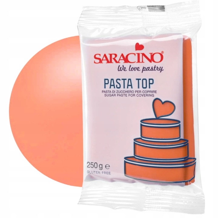 Pasta De Zahar Pentru Modelaj, Saracino, Design Atractiv, 250 g, Portocaliu, Accesorii Patiserie, Ornamente Tort Copii, Decoratiuni Petrecere Aniversara, Calitate Superioara, Usor De Aplicat Pe Desert, Design Atractiv Si Vesel, Accesorii Cofetarie