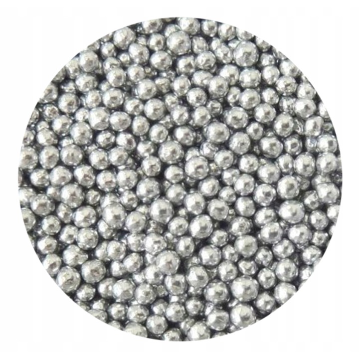 Perle Din Zahar Pentru Decor, Slado, Italiene, 10 g, 5 mm, Argintiu, Accesorii Patiserie, Ornamente Tort Copii, Decoratiuni Petrecere Aniversara, Calitate Superioara, Usor De Aplicat Pe Desert, Design Atractiv Si Vesel, Accesorii Cofetarie