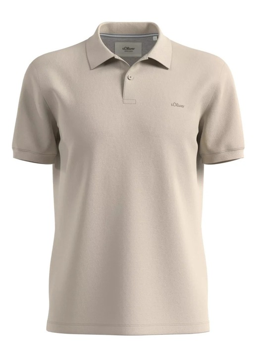s.Oliver Tricou polo barbati, croiala Regular fit, Bej, Bej
