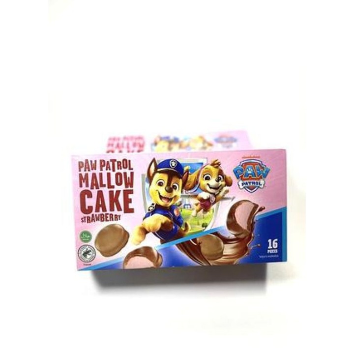 Biscuiți Mallow Cakes Paw Patrol 16 buc, 200g, căpșuni