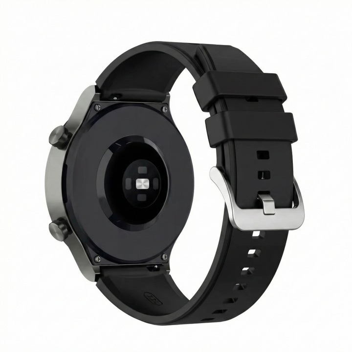 Szilikon szíj, kompatibilis Huawei Watch GT2 GT3 GT4 GT5 GT6 Pro 46mm 48mm, Samsung Galaxy Watch 46mm, 3 45mm, Gear S3, Garmin Venu 2 3 4 45mm, Redmi Watch 5 Lite / Active, Amazfit GTR GTR2, Xiaomi Mi Watch, BEST ACCESSORIES, 22 mm, Fekete