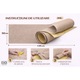 Imitatie de Piele Naturala, Piele Ecologica Autoadeziva pentru Reconditionare Canapea, Scaun, Fotoliu si Interior Auto, Dimensiune 50 x 135 cm, Material Premium Crem Inchis, ORIGINAL DEALS