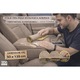 Imitatie de Piele Naturala, Piele Ecologica Autoadeziva pentru Reconditionare Canapea, Scaun, Fotoliu si Interior Auto, Dimensiune 50 x 135 cm, Material Premium Crem Inchis, ORIGINAL DEALS