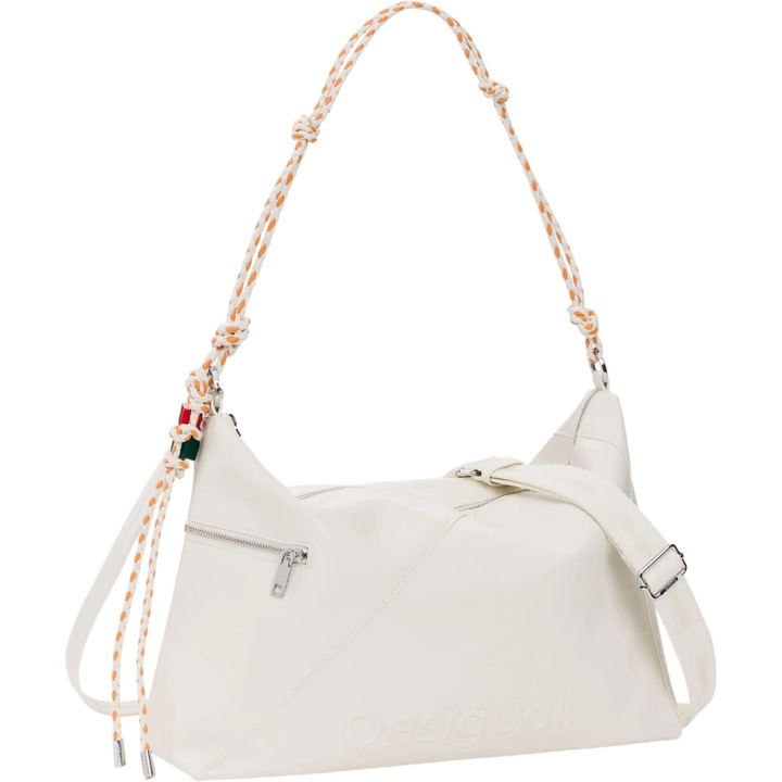 Desigual Logo Leiria 2.0 Fehér Táska