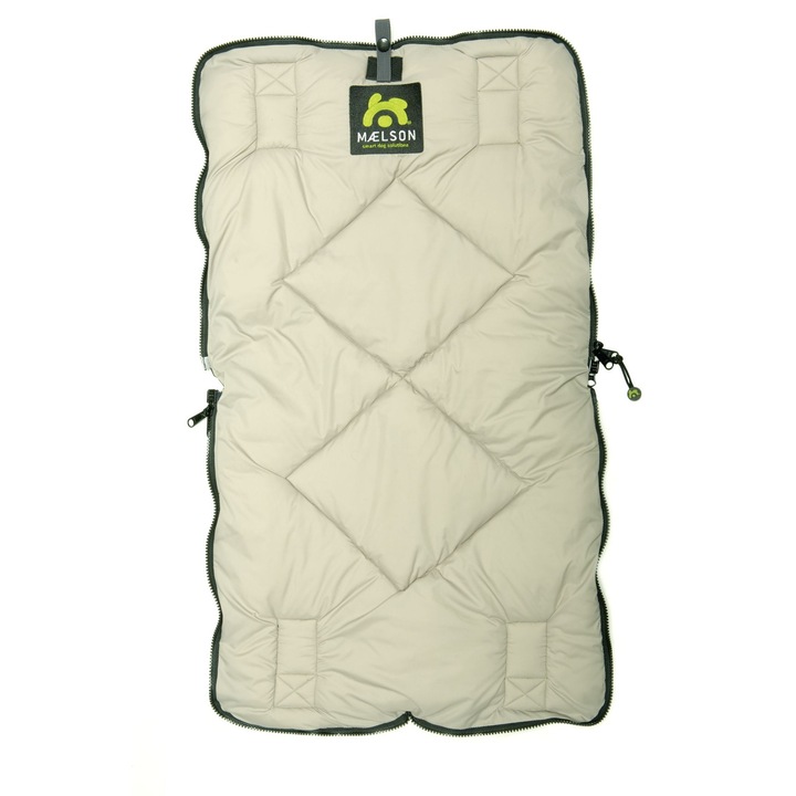 Patură de călătorie Maelson Cosy Roll 80, negru/bej, 80x45cm, izolație, rezistentă la umezeală