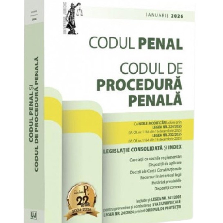 Codul penal si codul de procedura penala: ianuarie 2026, Lupascu Dan