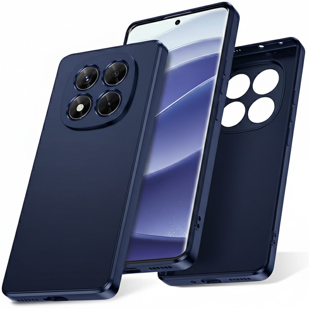 Husă telefon Xiaomi Redmi Note 15 Pro Plus 5G/Daden Silicon SoftFlex, Albastru închis, Ultra Slim, Protecție sporită