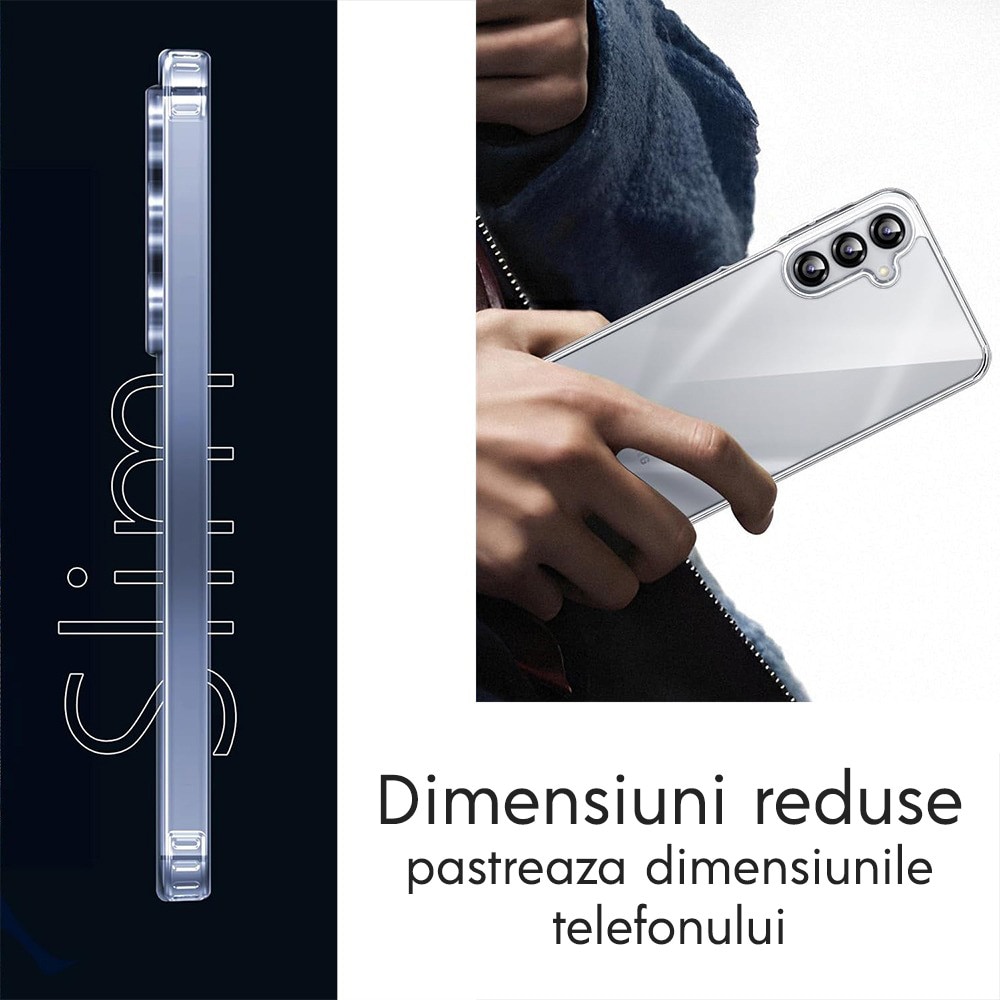 Husa pentru Samsung Galaxy S26 Ultra Blueo Crystal+ Anti-Drop Series, Design slim, Antisoc, Transparenta