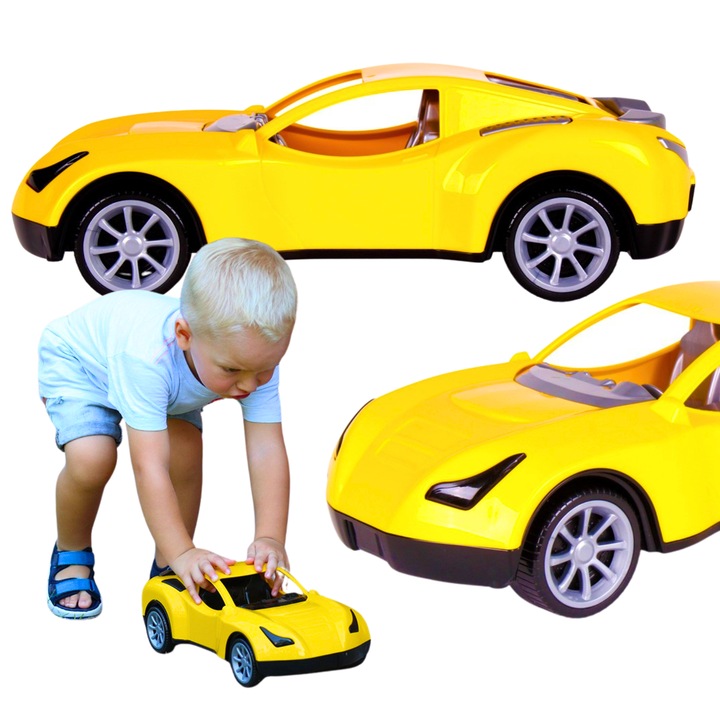 TechnoK kisautó, modern design, 2 üléses, többszínű, 38x16,5x12cm