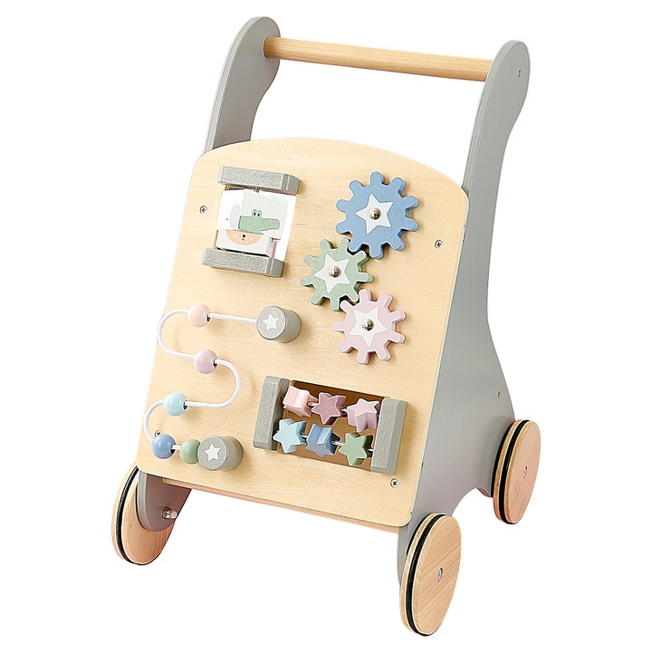 Antepremergator din Lemn cu Activitati- Teddy - Jabadabado