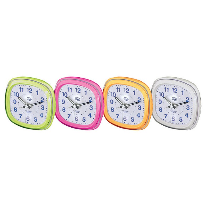 Trevi SL 3050 S ébresztőóra, LED világítás, kvarc szerkezet, 14x14cm