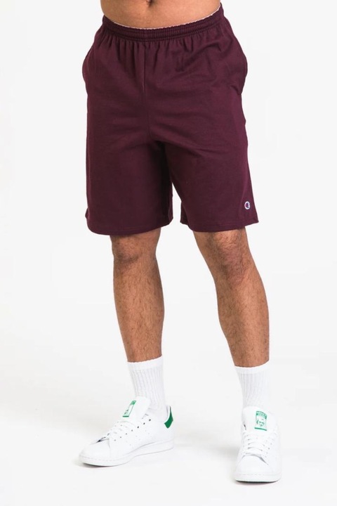 Férfi rövidnadrág, Champion, Zöld, Pamut 2181, Sötétpiros