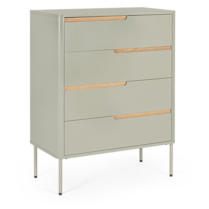 Nathan szürke-barna komód 80x40x105h