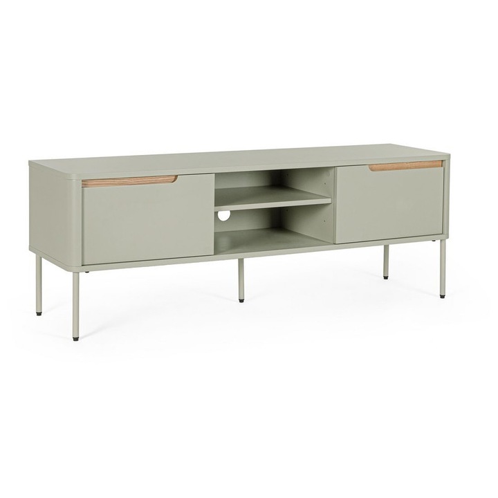 Comoda TV gri maro Nathan 140x40x51h