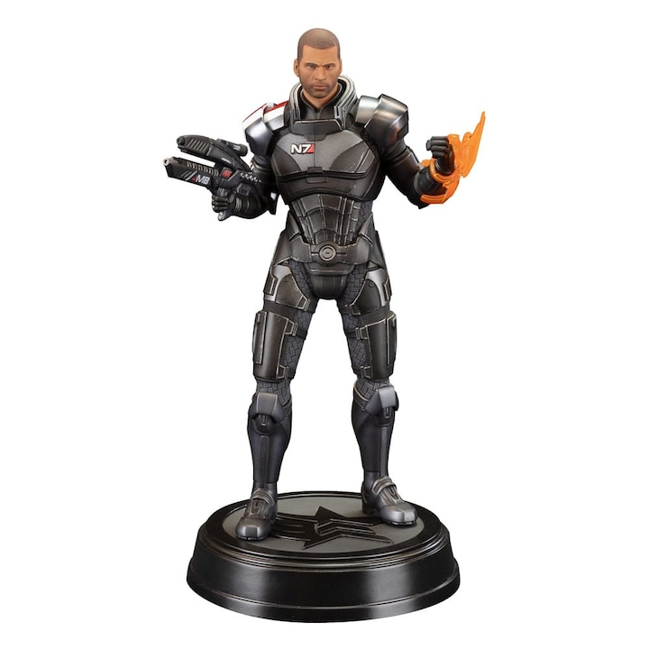 Figurina Commander John Shepard 23 cm, Mass Effect, multicolor, set cu 2 capete interschimbabile