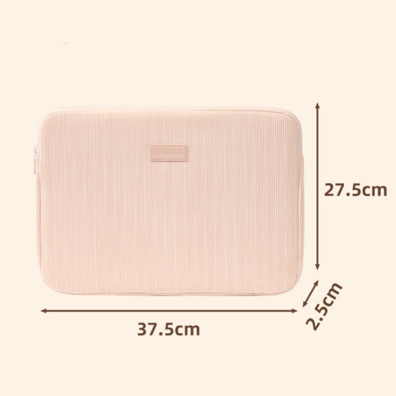 Geanta pentru laptop 15.6", la moda, eleganta, interior din plus, design ergonomic, usoara si portabila, 37.5x2.5x27.5cm, roz