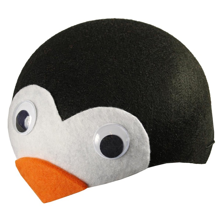 Caciula pingvin, Luka, 55cm, filc, universala