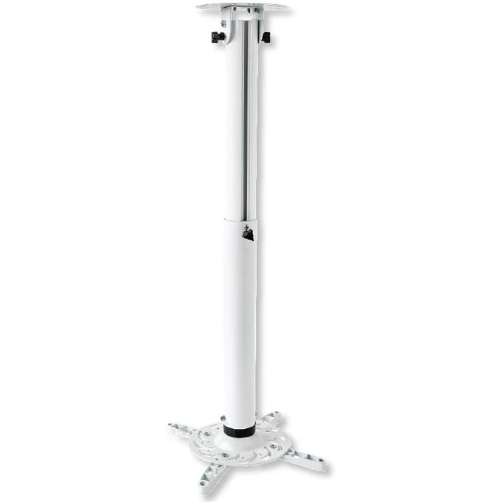 Techly projektortartó, fehér, 77cm, állítható, kábelrendező