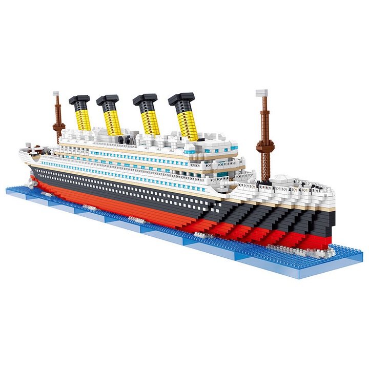 4404 PCS Titanic Cruise Ship Mini Asamblare Blocuri de Constructie ...