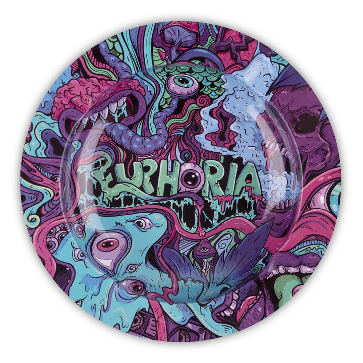 Scrumiera Euphoria Psychedelic, 138 × 18 mm, Multicolor