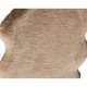 Covor, imitatie blana de oaie, blana artificiala, 60 x 90 cm, maro