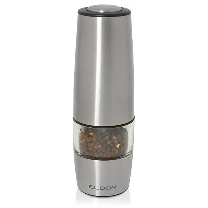 Rasnita electrica pentru piper sau sare, Luka, MP3, ceramic, otel inoxidabil, 6xAAA