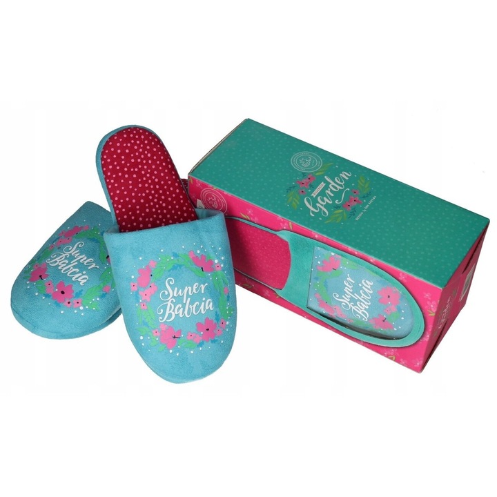 Papuci dama, Luka, cadou pentru bunica, confortabili, multicolor, material placut, 35-38 EU