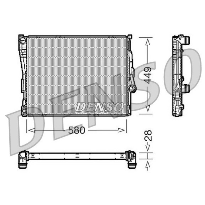Hűtő, motorhűtés DENSO DRM05069
