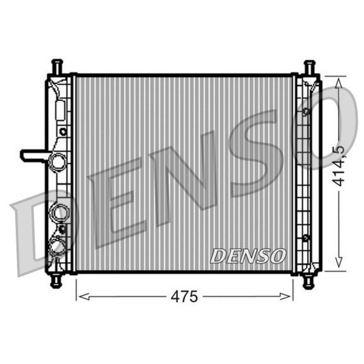 DENSO DRM09034 hűtőradiátor, motorhűtés