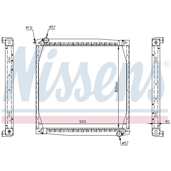 Hűtő, motorhűtés NISSENS 64069A